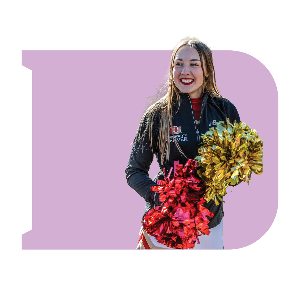 Cheerleader smiling