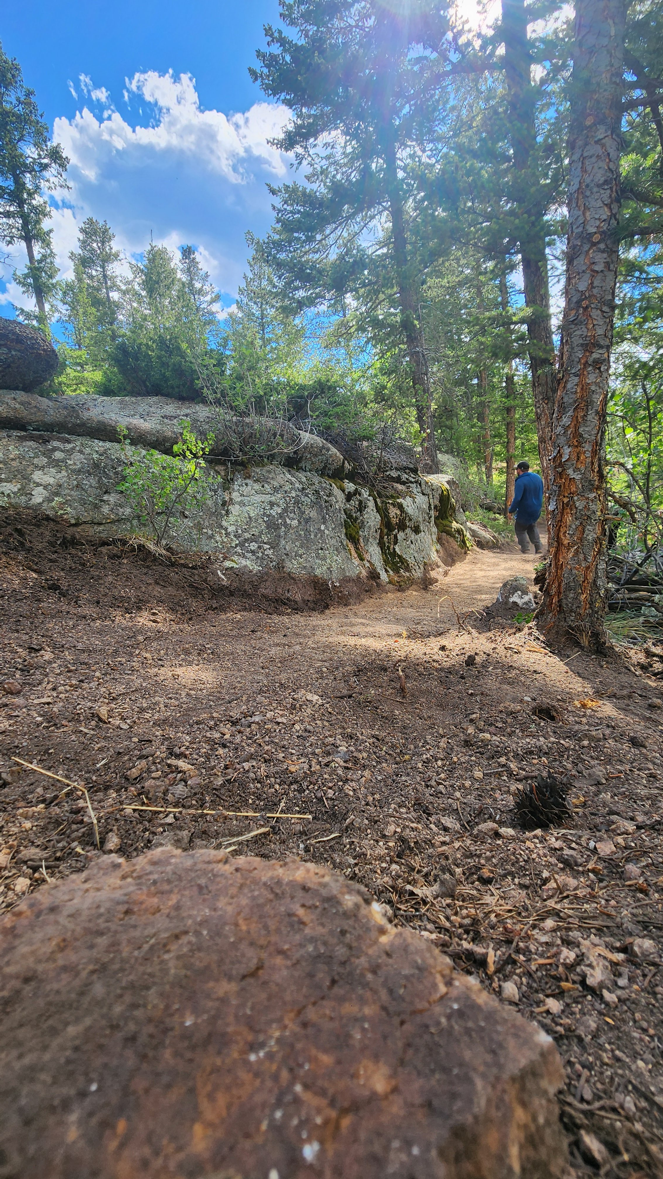A hiking trail at Kennedy Mountain Campus