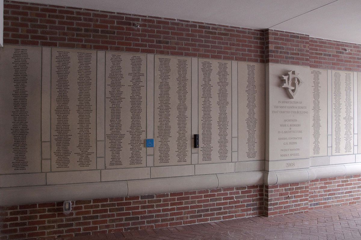 An image of the workers wall at Nagel Hall