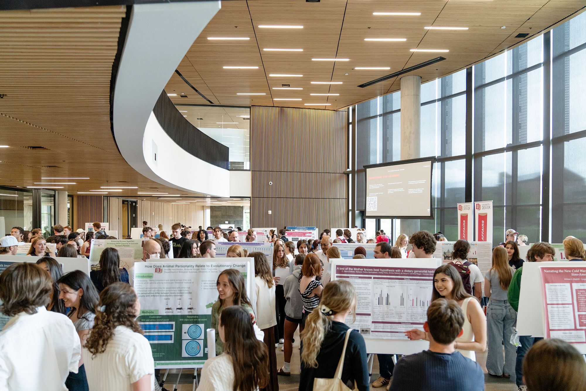 Students at the Signature Work Showcase