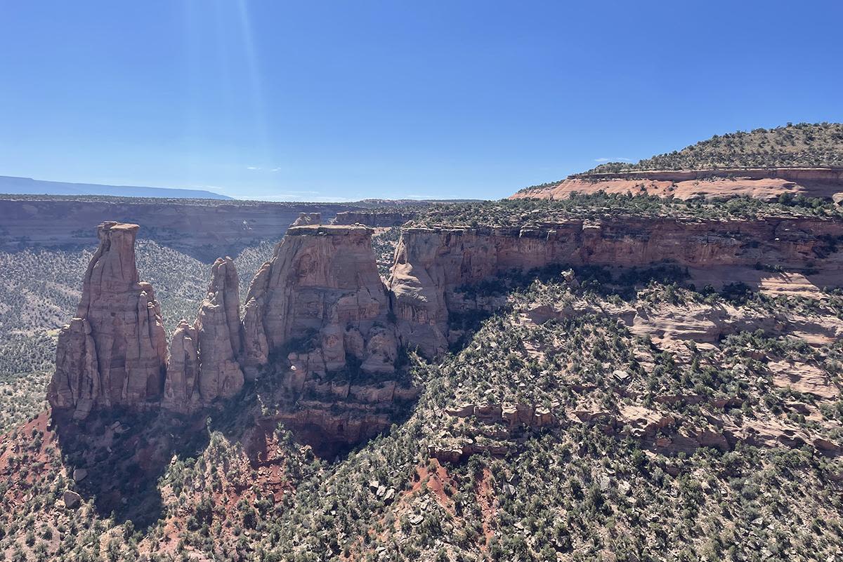 Geological features in the Colorado National Monument