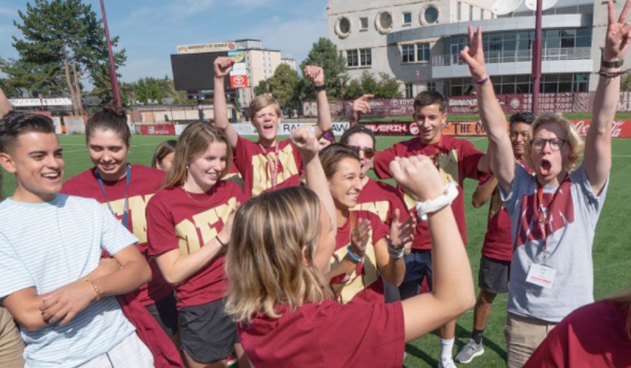 DU students celebrating