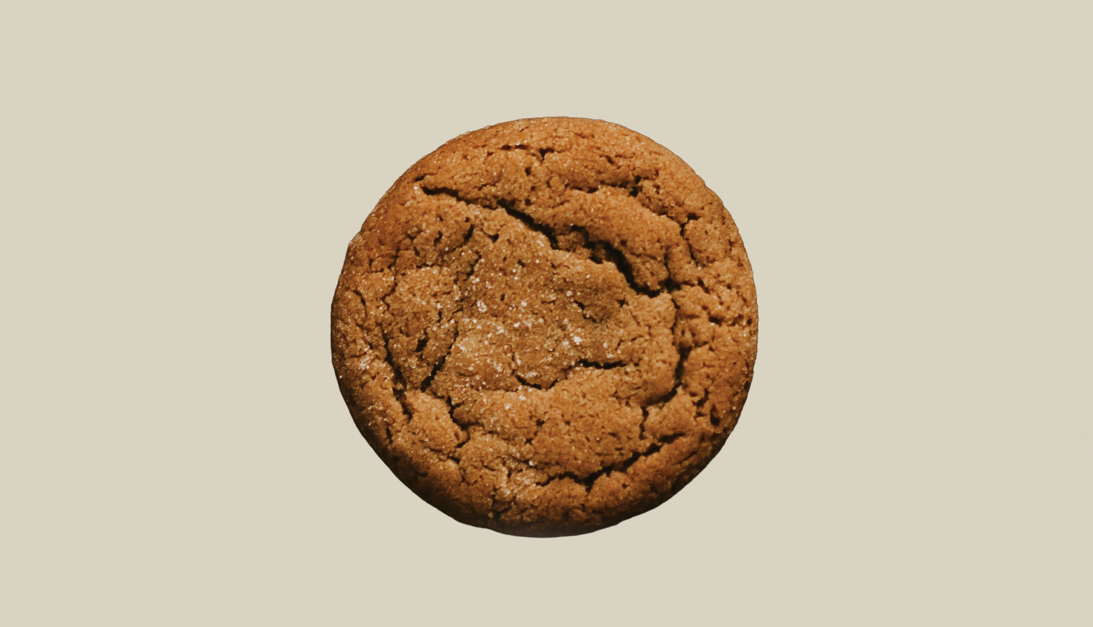 A ginger snap cookie