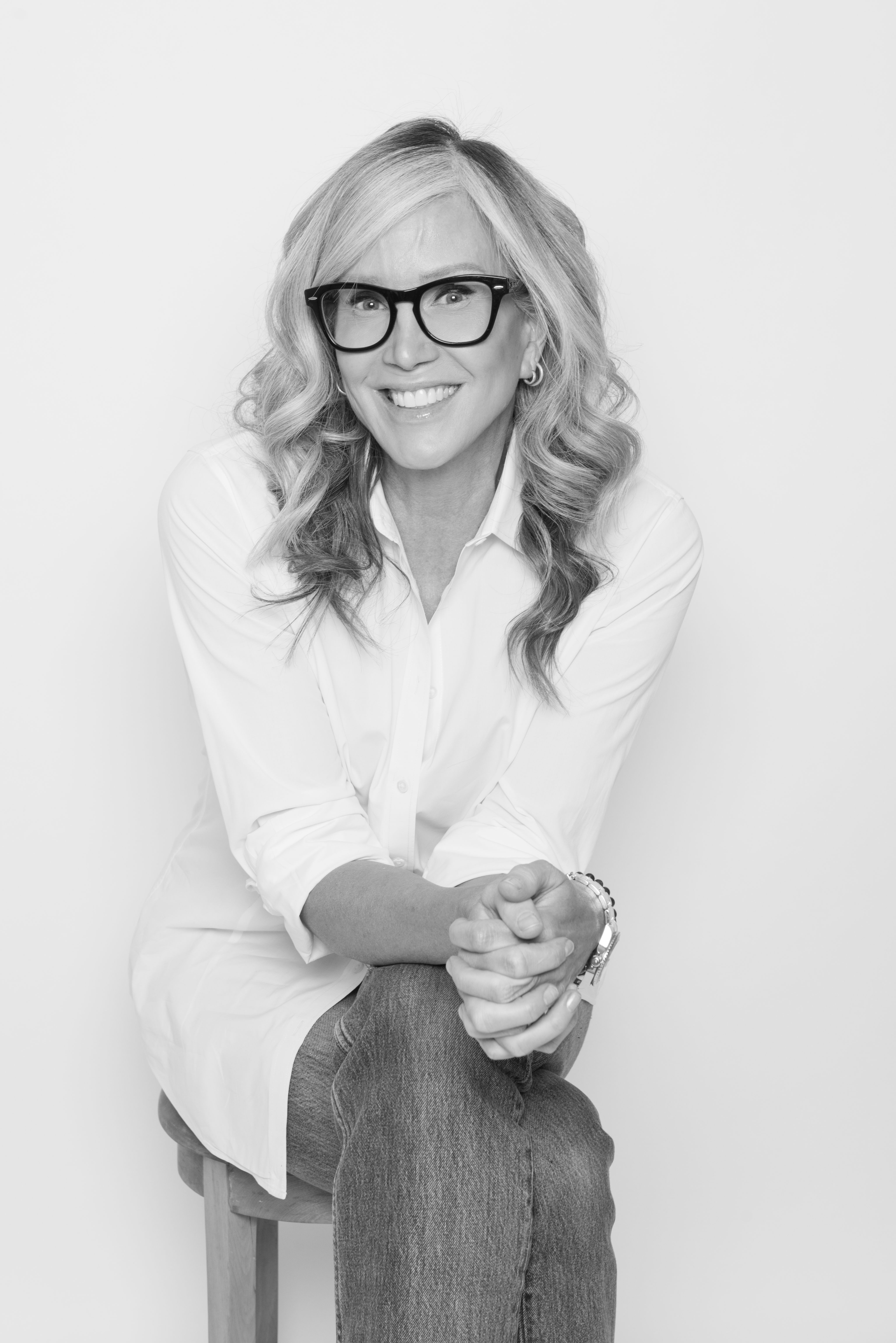 Black and white headshot of Kim Gorgens