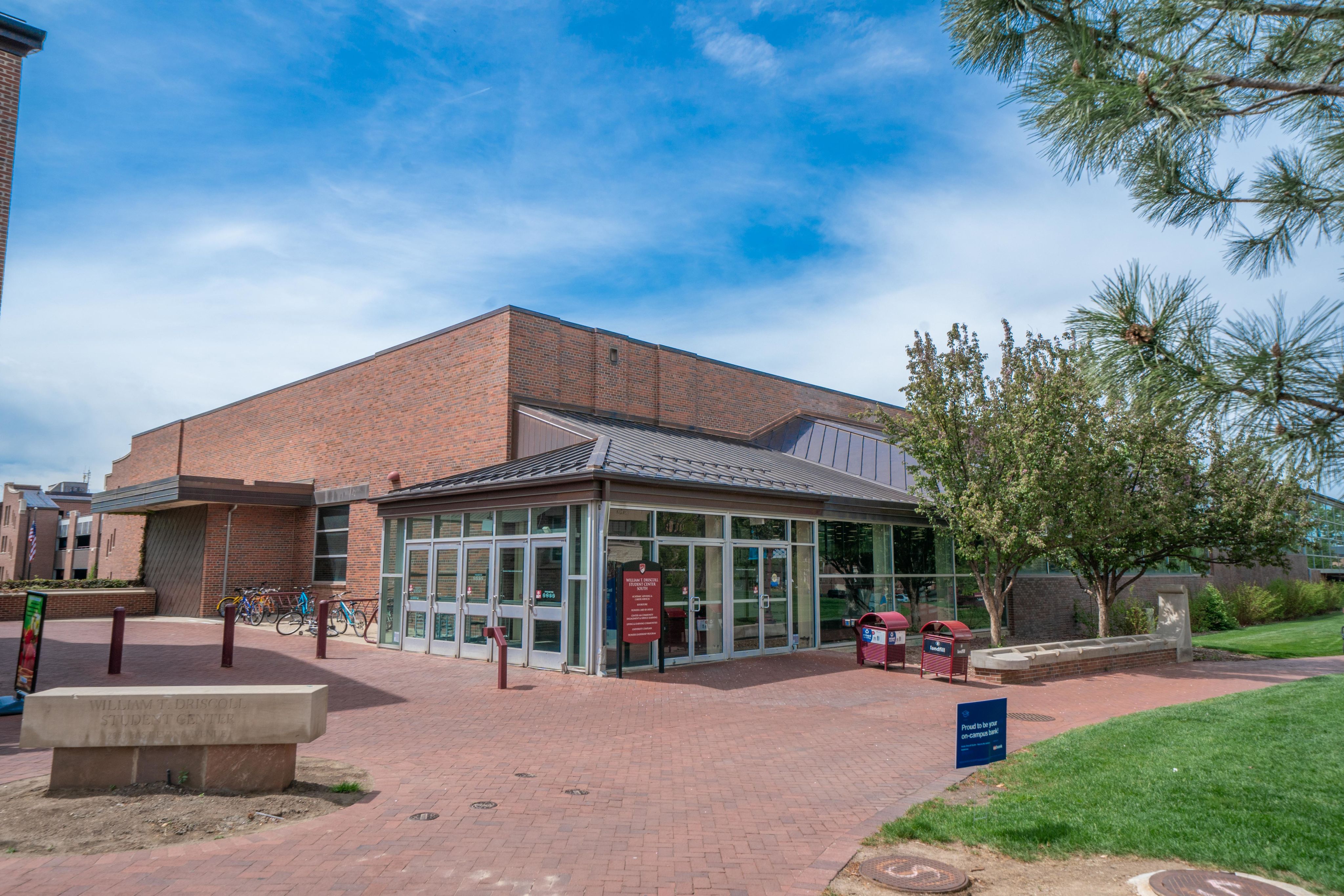 The exterior of the Driscoll Center