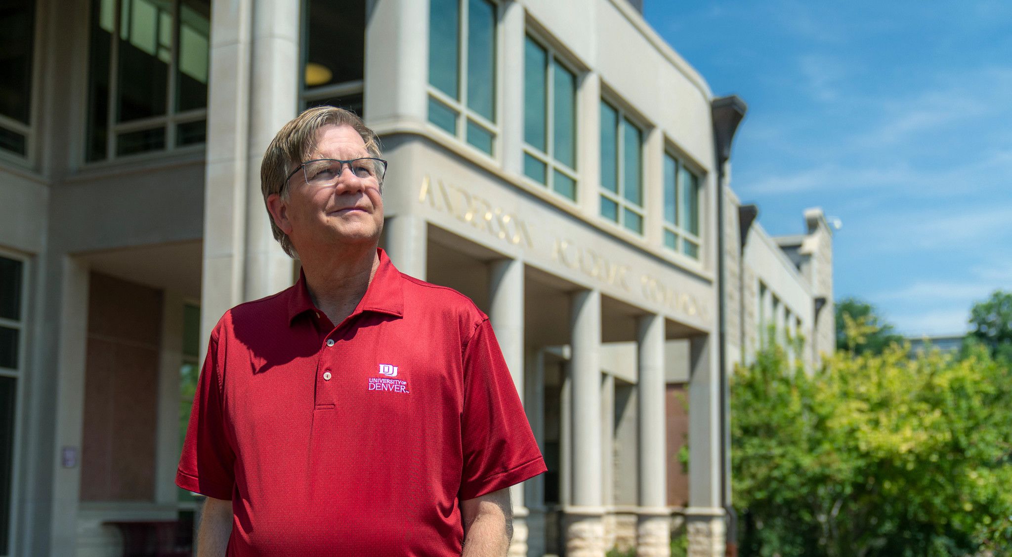 Former University Architect Mark rodgers on campus