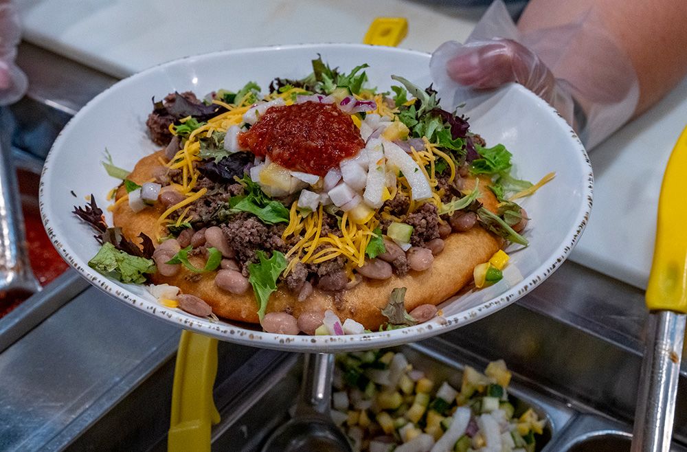 A plate of food from Tocabe.