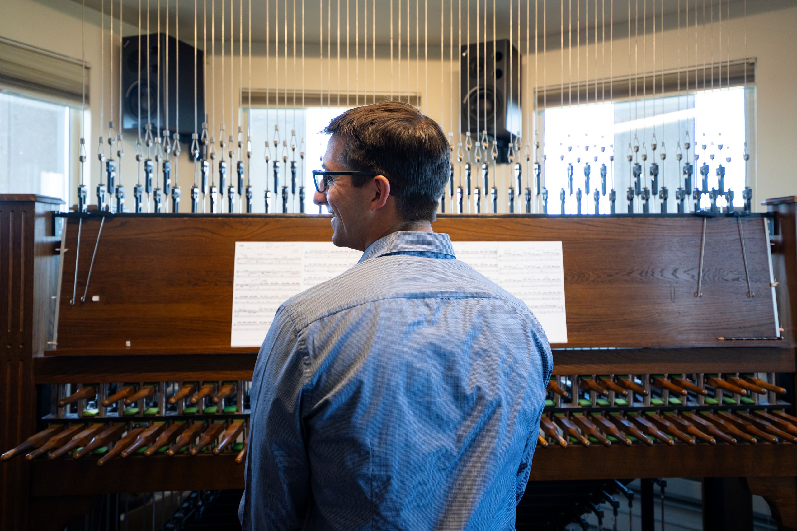 Joey sitting at the Carillon