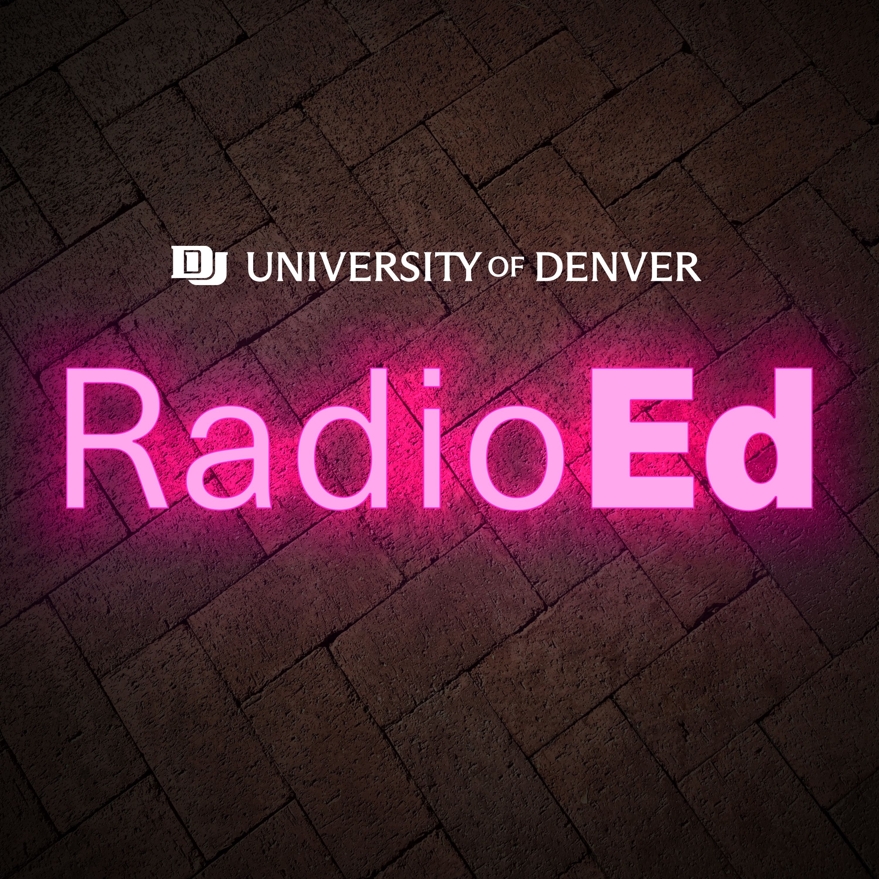 University of Denver RadioEd logo in hot pink