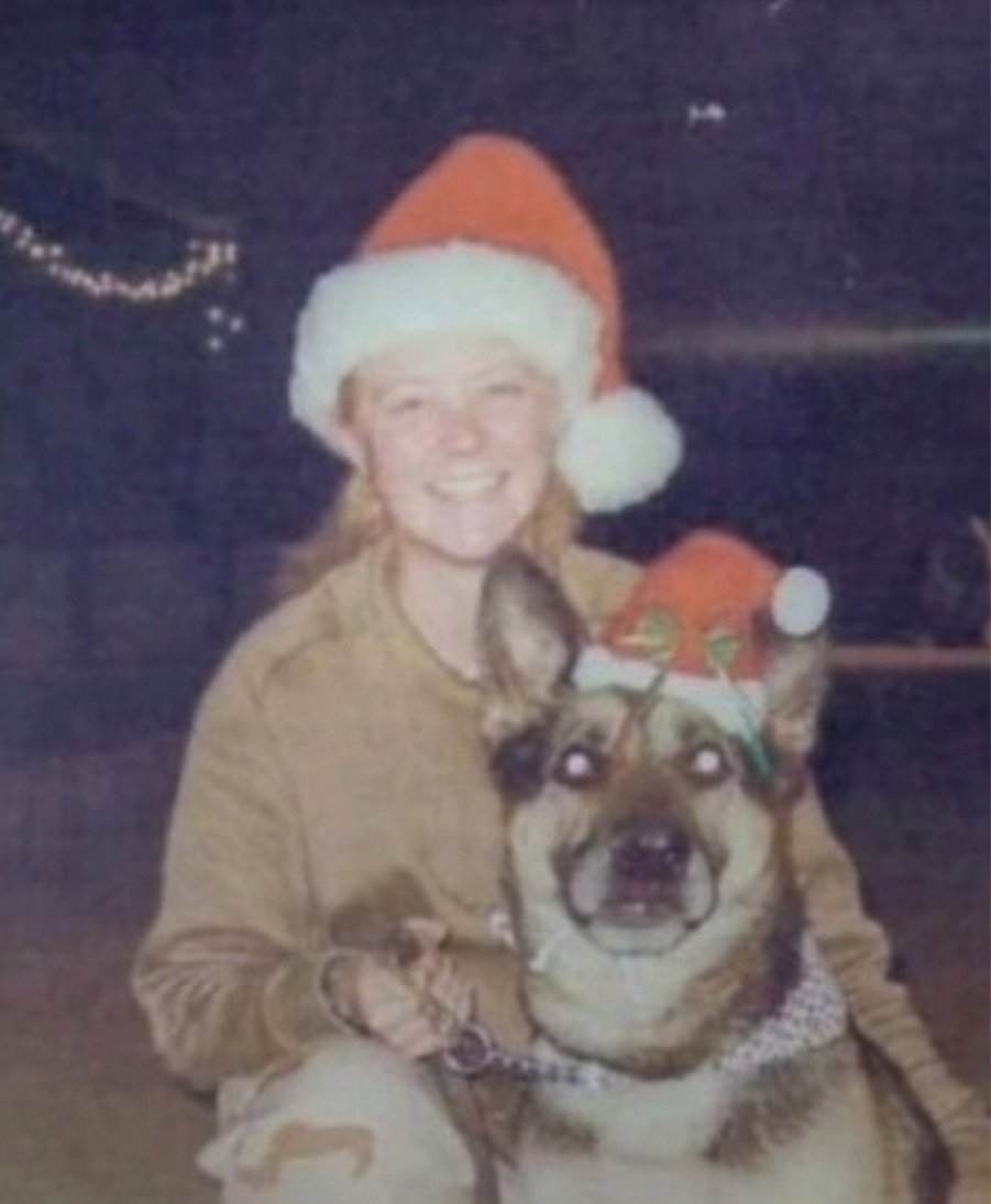 Williams' first experience with working dogs came in Iraq, with her specially trained K-9, Dexter.