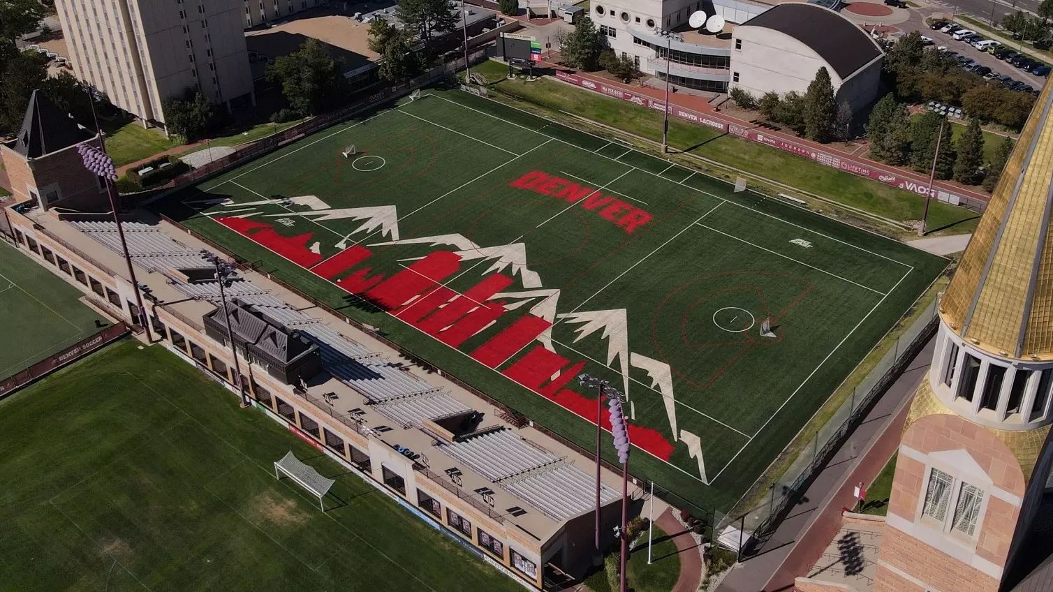 Aerial photo of Barton Lacrosse Stadium