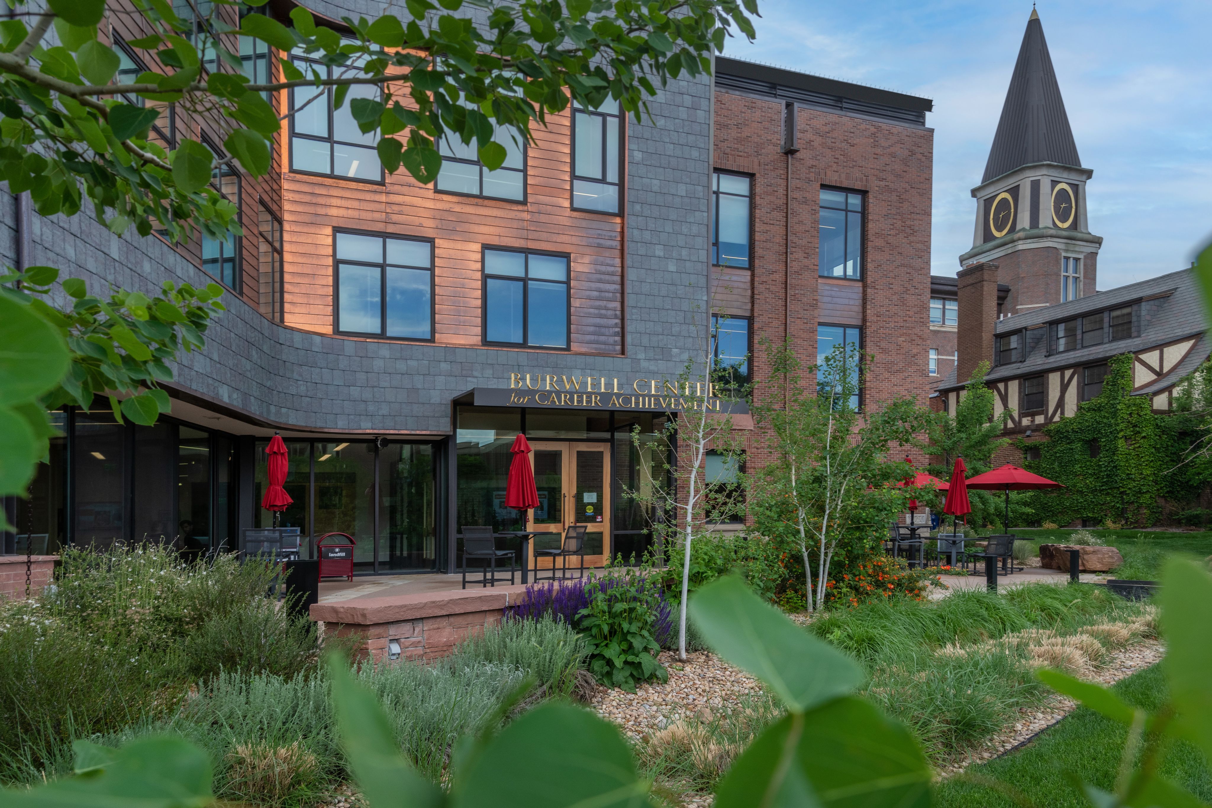 An exterior photo of the Burwell Center