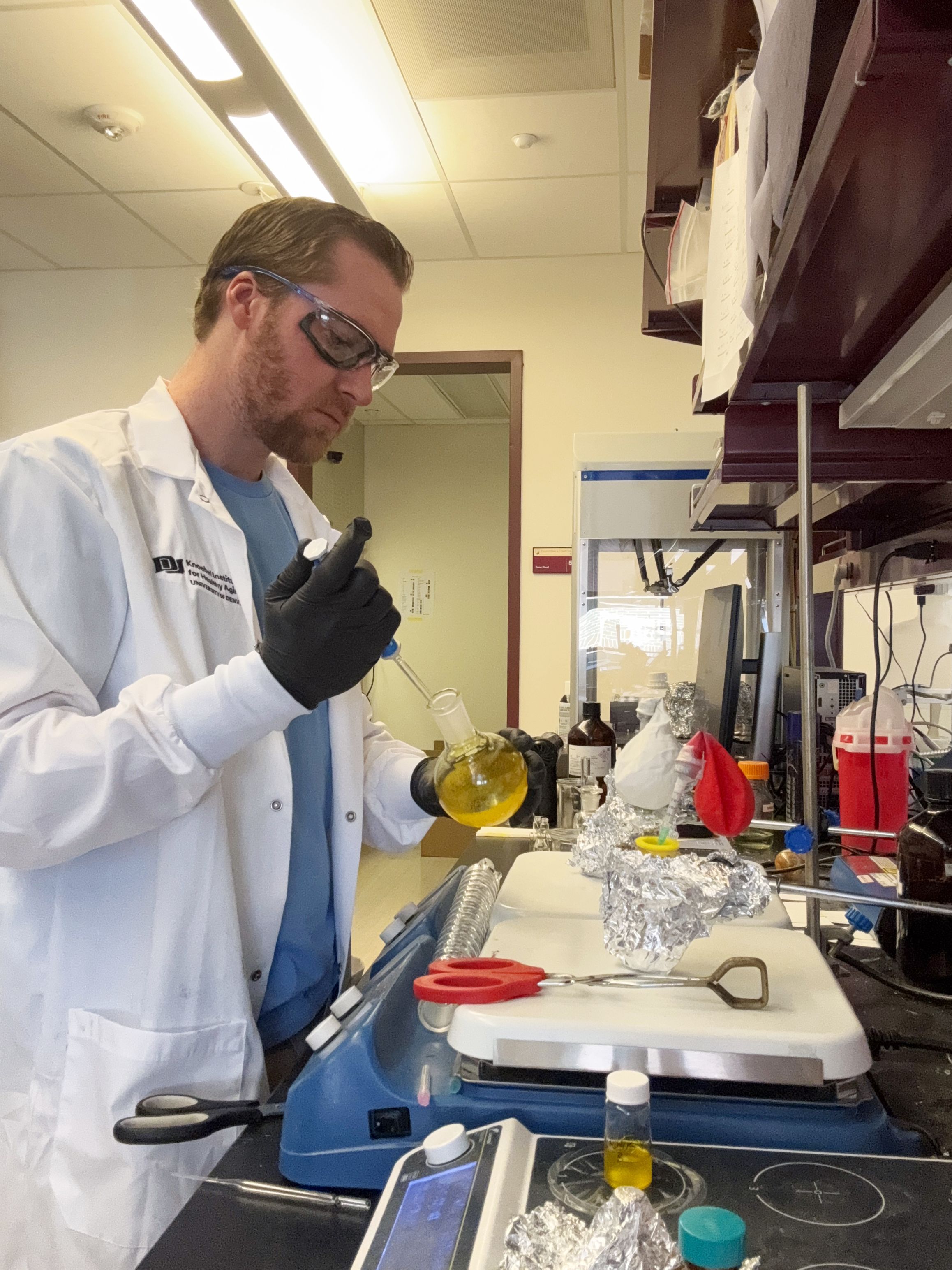 a person working in a lab
