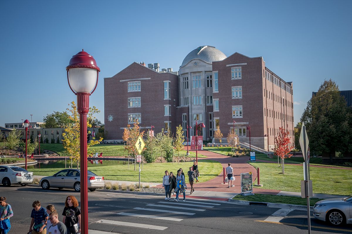 Exterior shot of the Ritchie School of Engineering and Computer Science