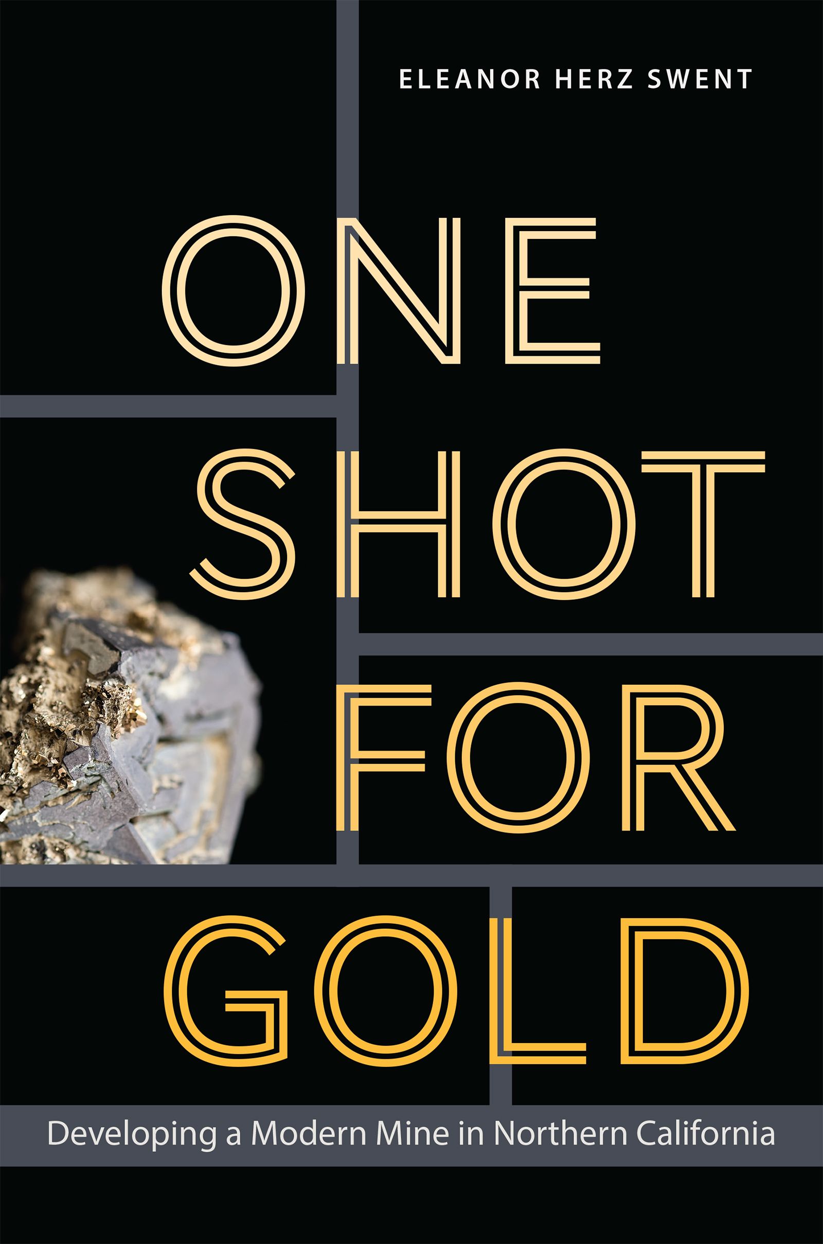 One Shot for Gold book cover with an image of a gold nugget