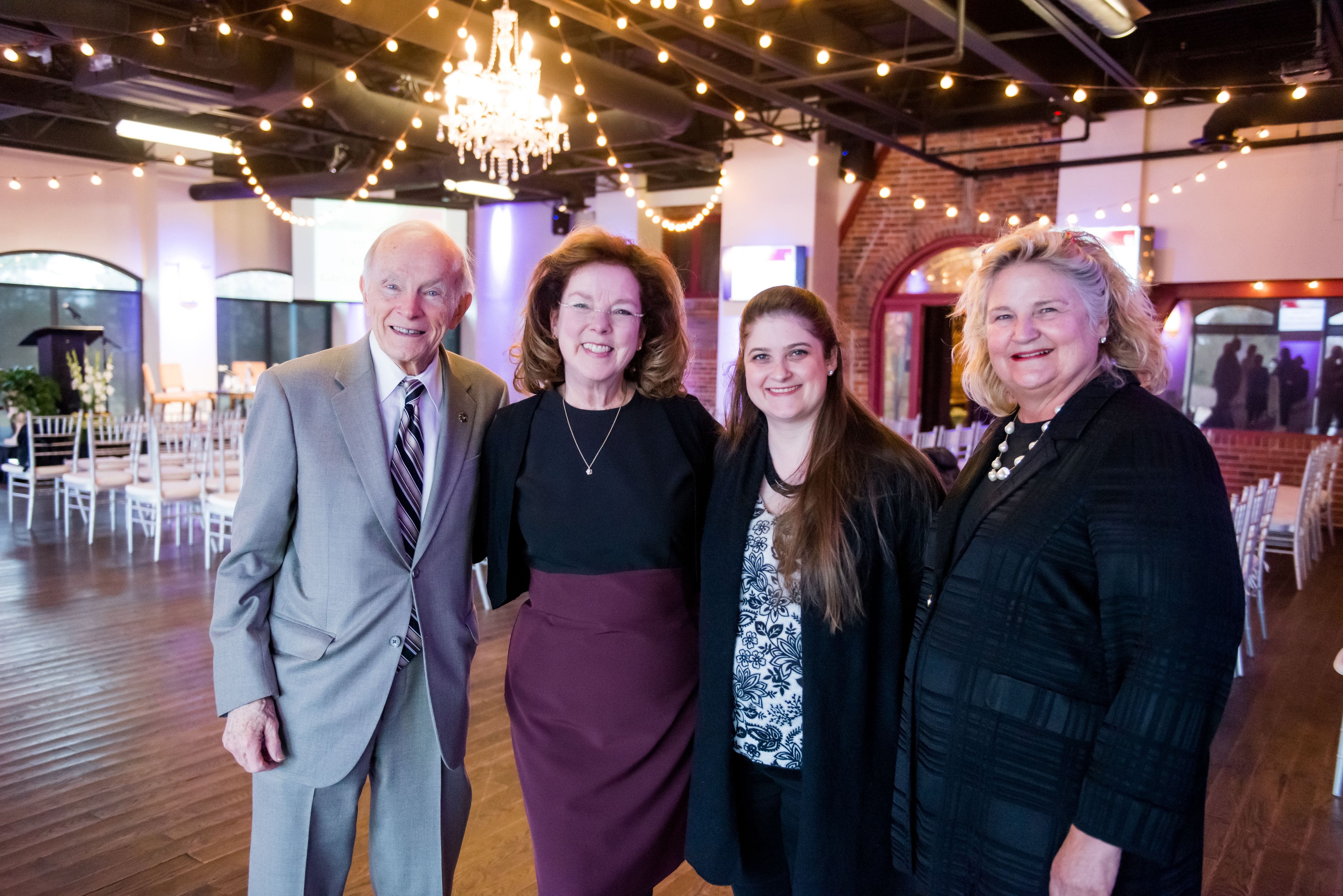 Dan Ritchie, Norma Hafenstein, Thalia Considine and Betsy Considine at the 2020 Institute for Gifted Education Policy Symposium and Conference