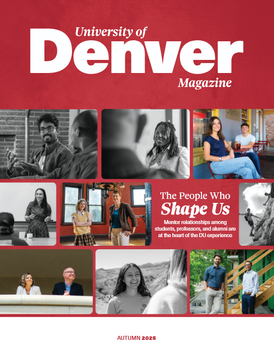 Cover page of the Fall 2025 issue of the University of Denver Magazine
