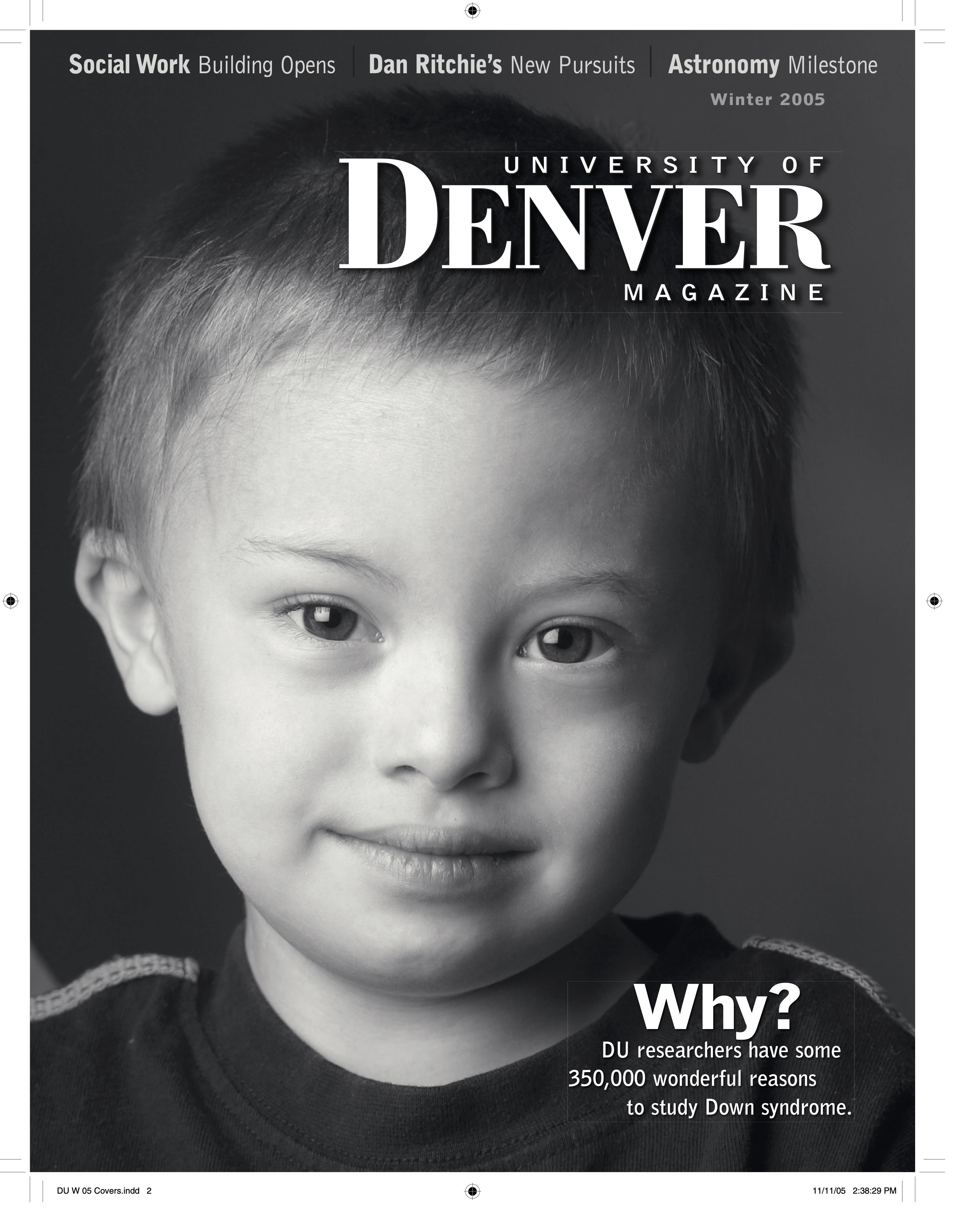 Winter 2005 issue of the University of Denver Magazine