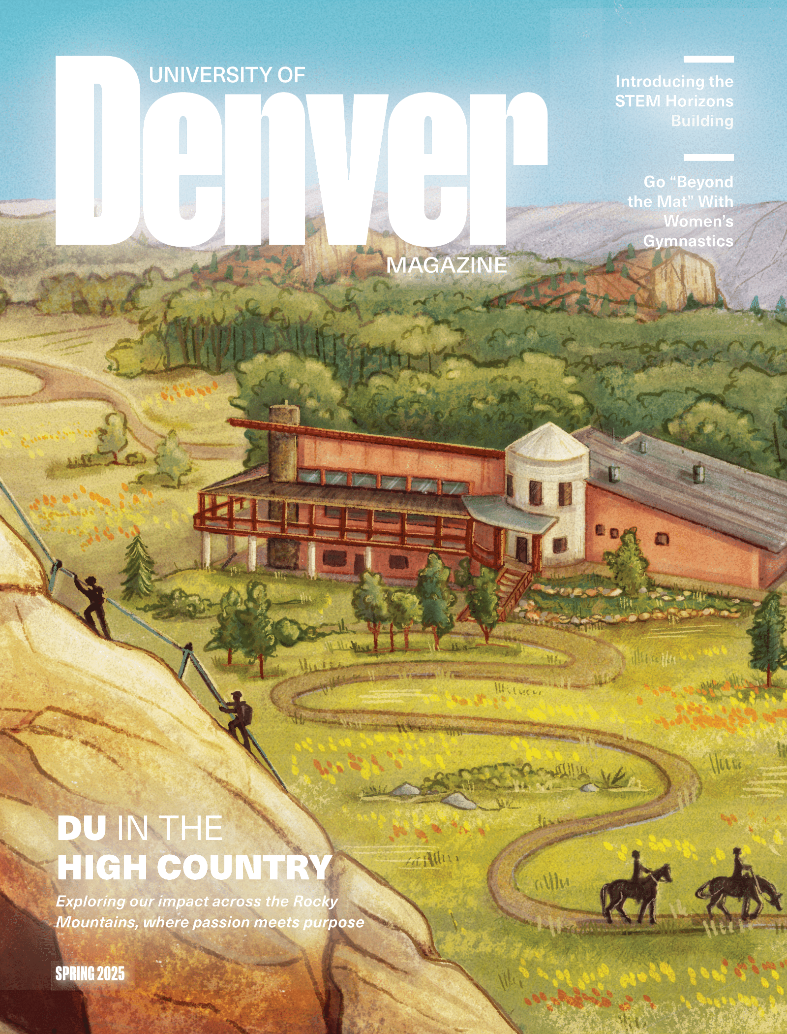 Cover page of the Spring 2025 issue of the University of Denver Magazine