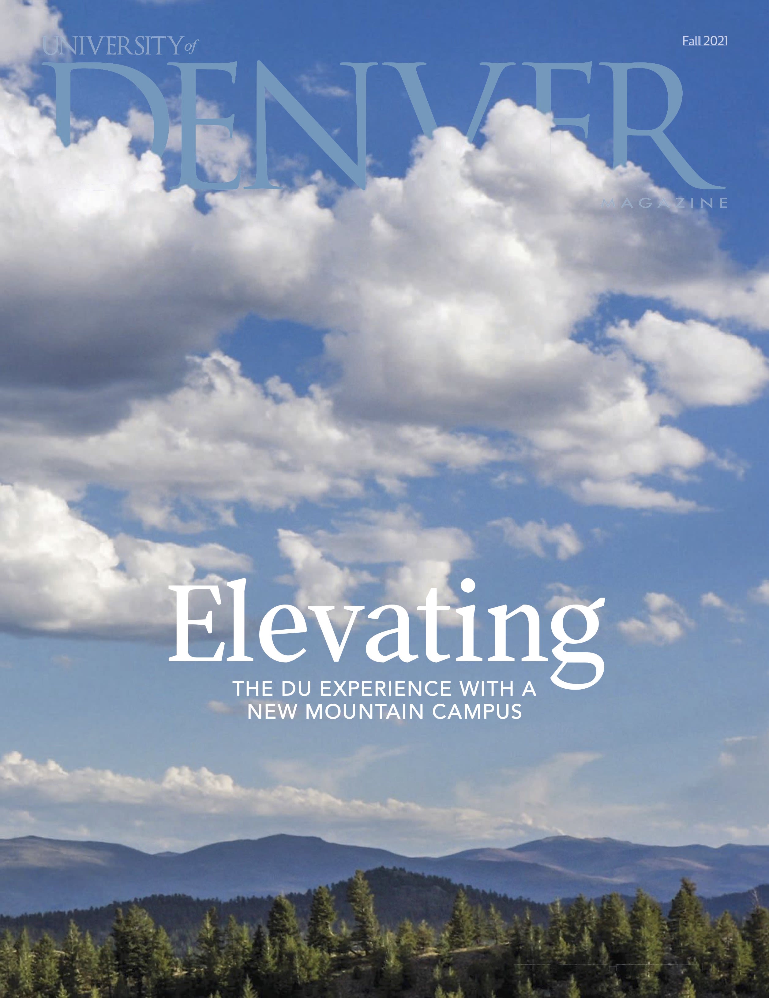 Fall 2021 cover from the University of Denver Magazine